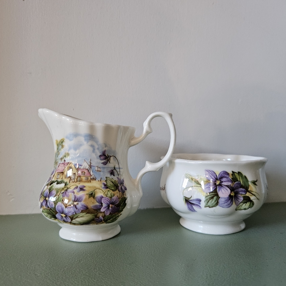 Cream and Sugar bowl. Bone China- New Brunswick